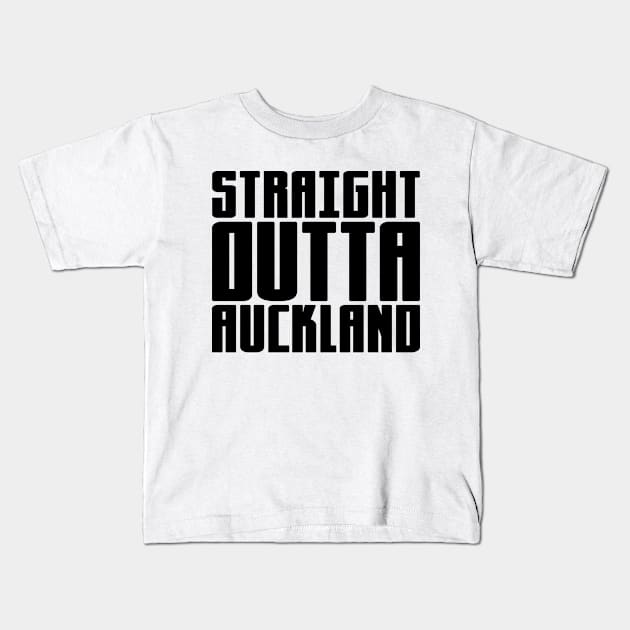 Straight Outta Auckland Kids T-Shirt by colorsplash